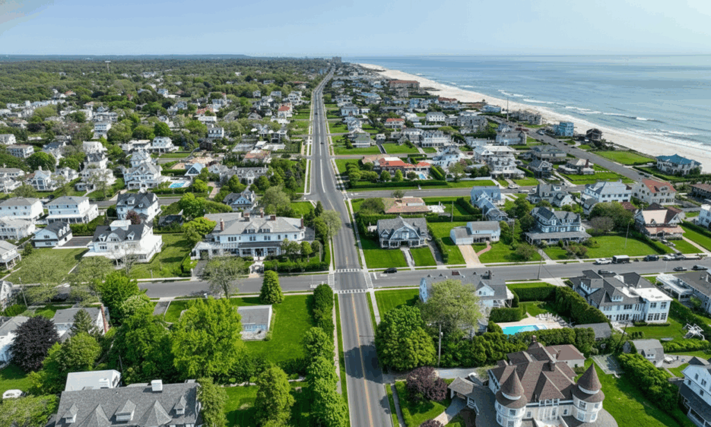 Aerial View of Allenhurst, NJ